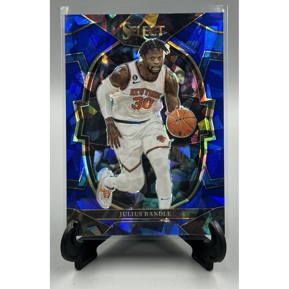 2022-23 Panini Select #40‎ Julius Randle Cracked Ice Blue Prizm New York Knicks - Picture 1 of 2